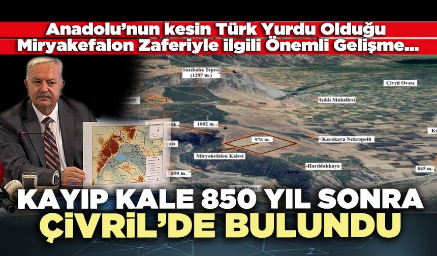 Kayıp kale 850 yıl sonra Çivril’de bulundu