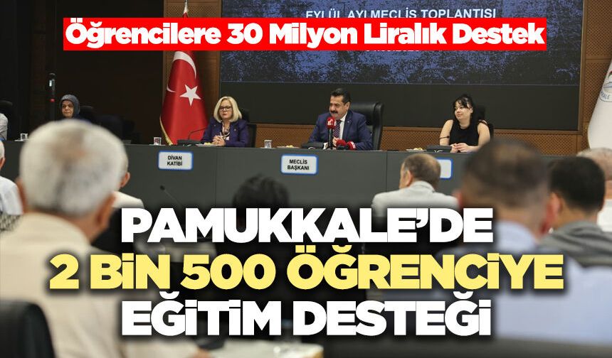 Pamukkale’de 2 Bin 500 Öğrenciye Eğitim Desteği