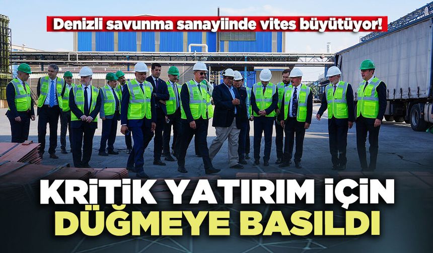 Kritik yatırım için düğmeye basıldı