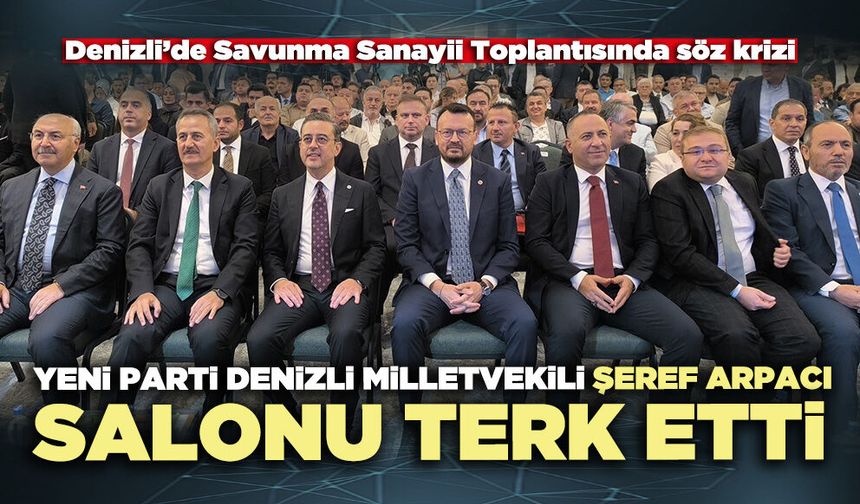 Yeni Parti Denizli Milletvekili Şeref Arpacı salonu terk etti