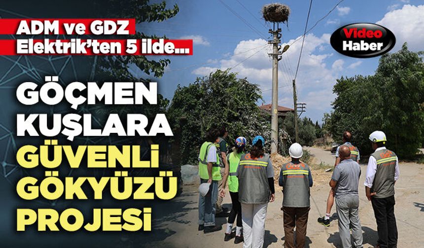 ADM ve GDZ Elektrik’ten 5 ilde göçmen kuşlara güvenli gökyüzü projesi