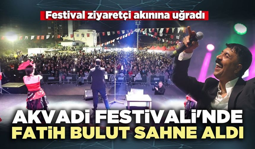 Akvadi Festivali'nde Fatih Bulut sahne aldı