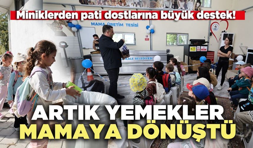 Artık yemekler mamaya dönüştü