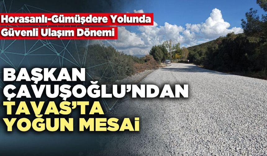 Başkan Çavuşoğlu’ndan Tavas’ta Yoğun Mesai