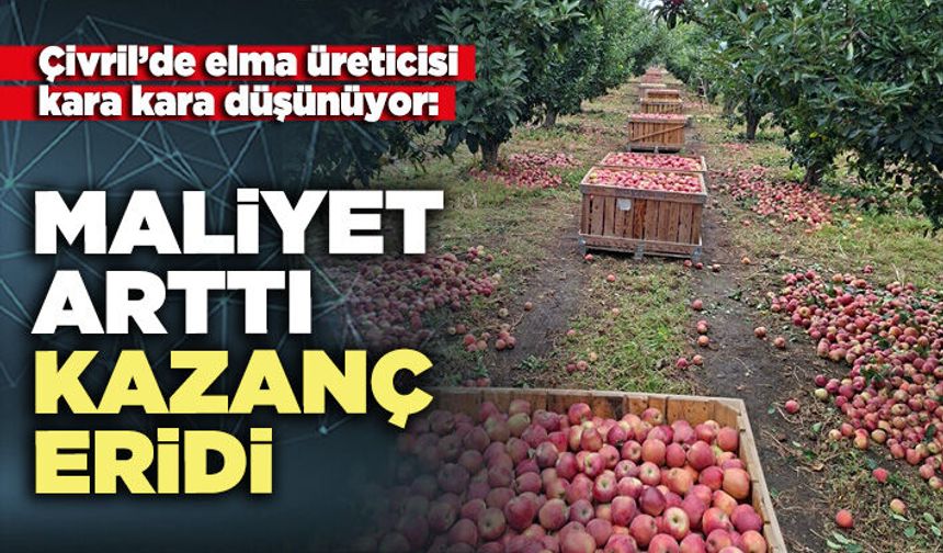 Çivril’de elma üreticisi kara kara düşünüyor: Maliyet arttı, kazanç eridi