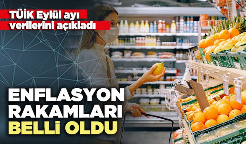 Eylül ayı enflasyon rakamları belli oldu