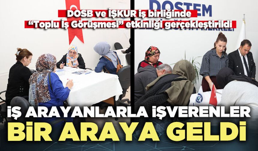 İş arayanlarla işverenler bir araya geldi