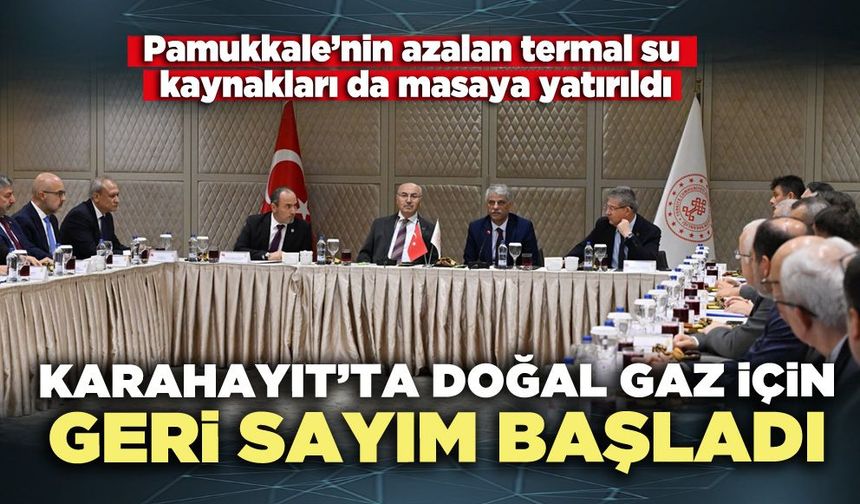 Karahayıt’ta doğal gaz için geri sayım başladı