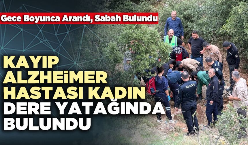 Kayıp Alzheimer Hastası Kadın Dere Yatağında Bulundu