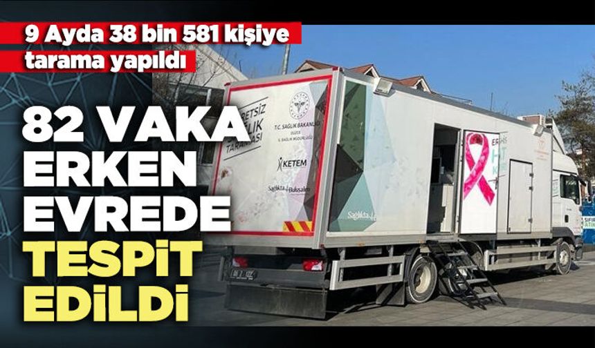 82 Vaka erken evrede tespit edildi