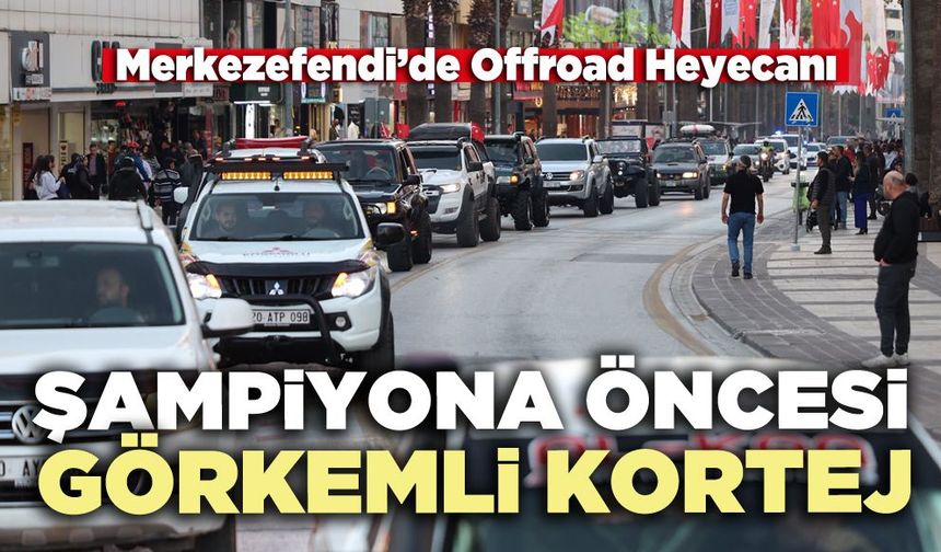 Şampiyona öncesi görkemli kortej
