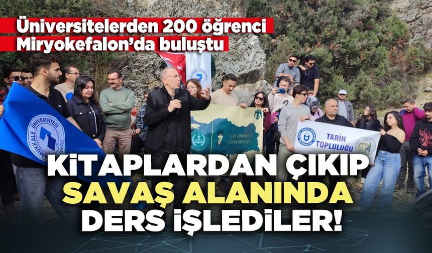 Kitaplardan çıkıp savaş alanında ders işlediler!