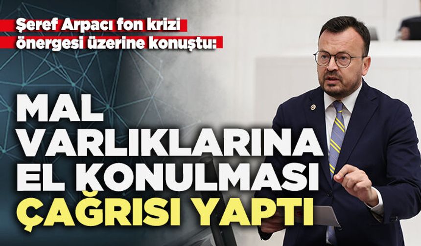 Şeref Arpacı fon krizinde mal varlıklarına el konulması çağrısı yaptı