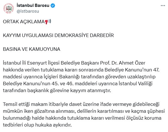 Baro Ortak Açiklama