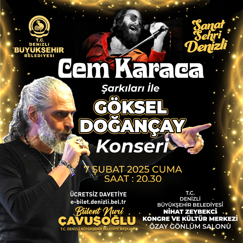 Denizli Büyükşehir’den Cem Karaca Anısına Konser