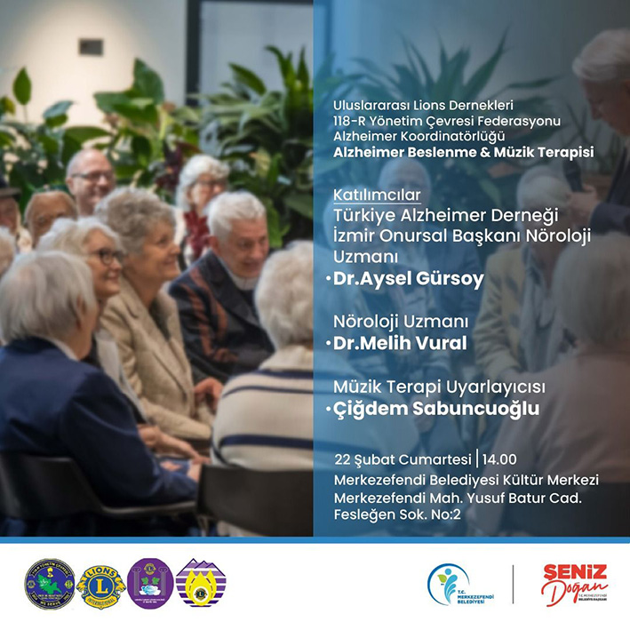 Merkezefendi̇’de Alzhei̇mer İçi̇n Beslenme Ve Müzi̇k Terapi̇si̇ Programi Düzenleni̇yor