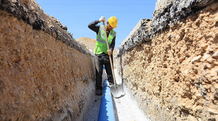 Büyükşehir Deski̇’den Sümer’e 6 Bin 600 Metre Içme Suyu Hattı (1)