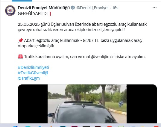 Emni̇yet Gereği̇ Yapildi