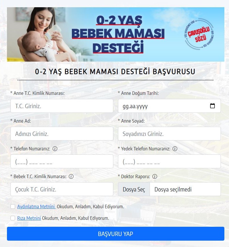 Denizli Büyükşehir’den Bebeklere Mama Desteği-1