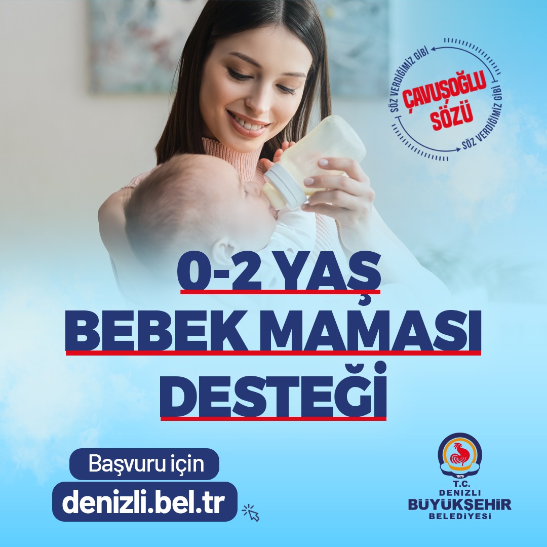 Denizli Büyükşehir’den Bebeklere Mama Desteği
