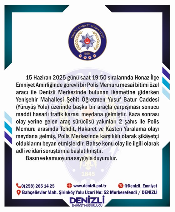 Emniyet Açıklama