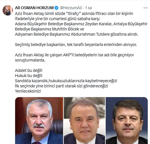 Ali Osman Horzum Açıklama-1