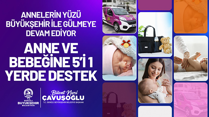 Anne Ve Bebeğine “5’I 1 Yerde” Destek