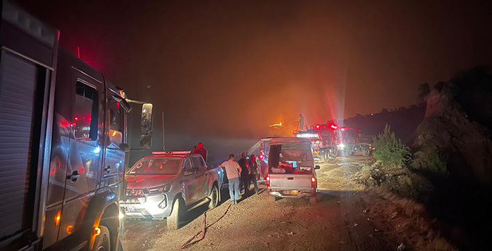 Denizli Büyükşehir İtfaiyesi İzmir Ve Manisa’daki Yangınlara Müdahale Ediyor (4)
