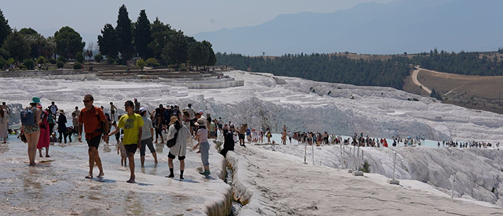 Pamukkale'nin Beyaz Cennetinde Satranç Molası (10)