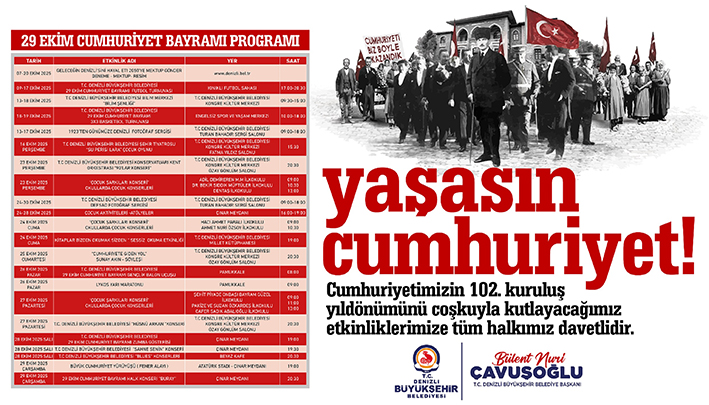 Denizli Büyükşehir’den 102. Yıla Yakışan Cumhuriyet Programı (2)