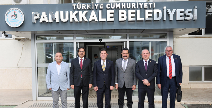 Pamukkale Beledi̇yesi̇'ne, Chp Yerel Yöneti̇mler Ve Di̇rençli̇ Kentler Heyeti̇nden Zi̇yaret (2)
