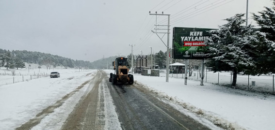 Denizli Büyükşehir Kar Mesaisinde (6)