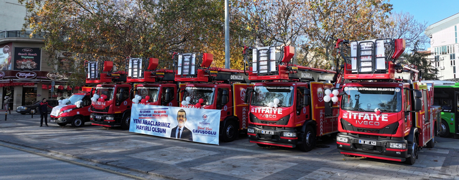 Denizli Büyükşehir’den Hizmet Filosuna 100 Yeni Araç (11)