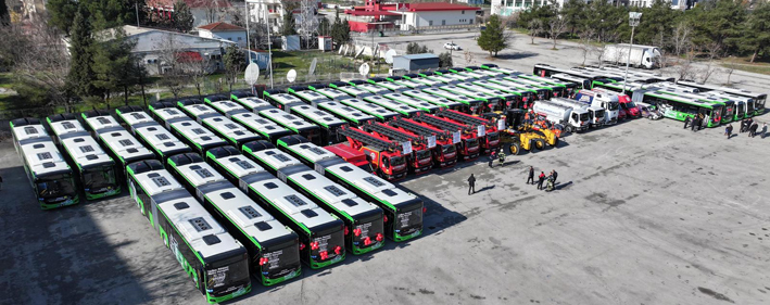 Denizli Büyükşehir’den Hizmet Filosuna 100 Yeni Araç (2)