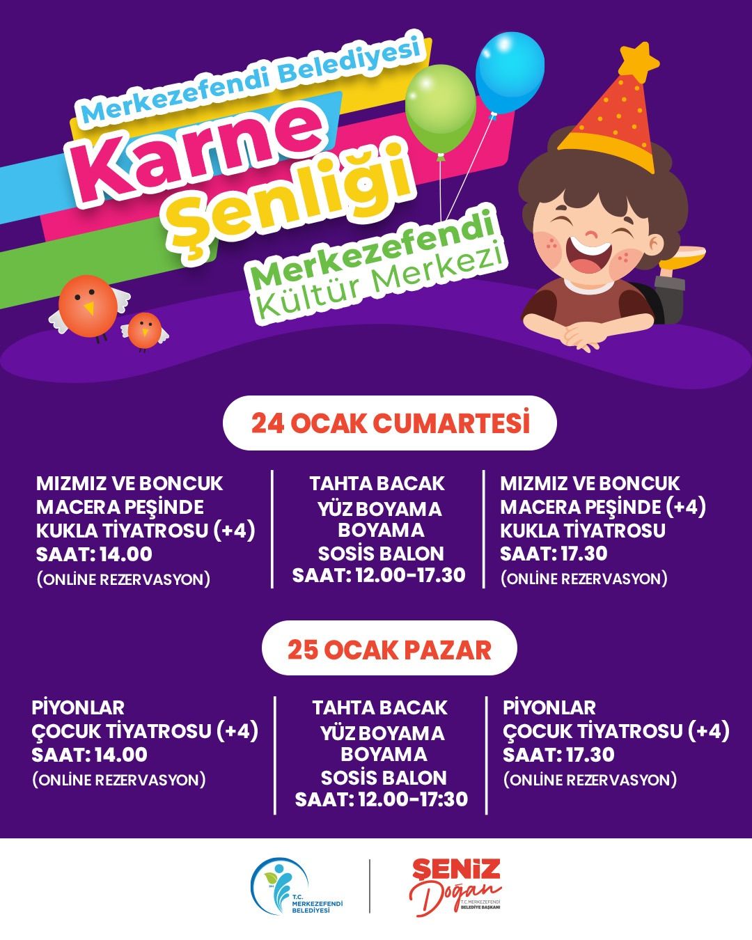 Merkezefendi̇’de Karne Sevi̇nci̇ Şenli̇kle Kutlanacak