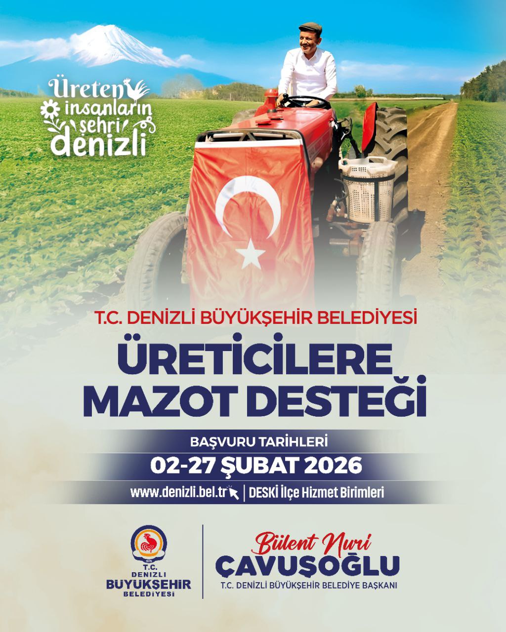 Denizli Büyükşehir’den Üreticiye Mazot Desteği (1)