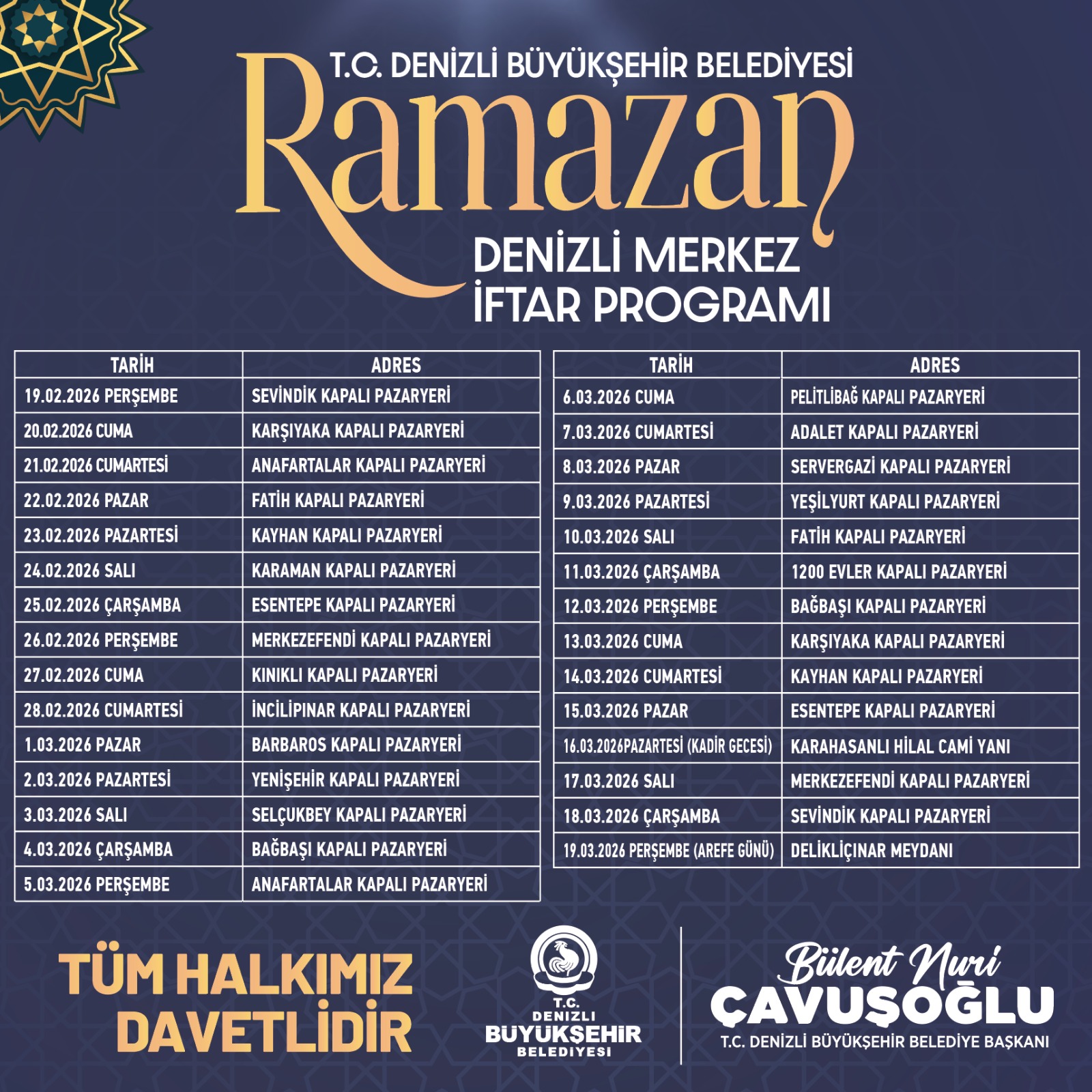 Denizli’de Ramazan Büyükşehir Ile Bir Başka Yaşanacak (3)