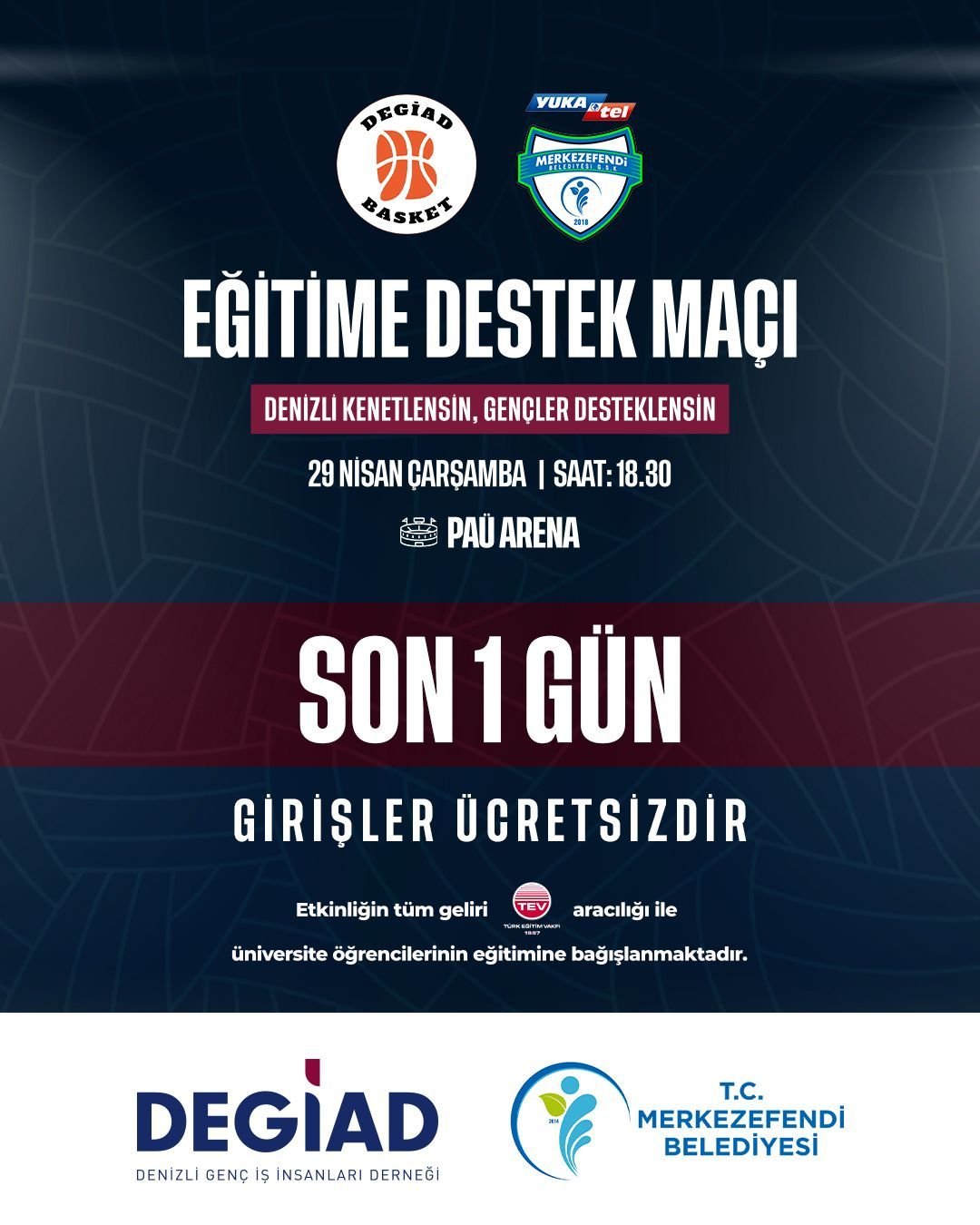 “Eği̇ti̇me Destek Maçi” Yarin Paü Arena’da Oynanacak (6)