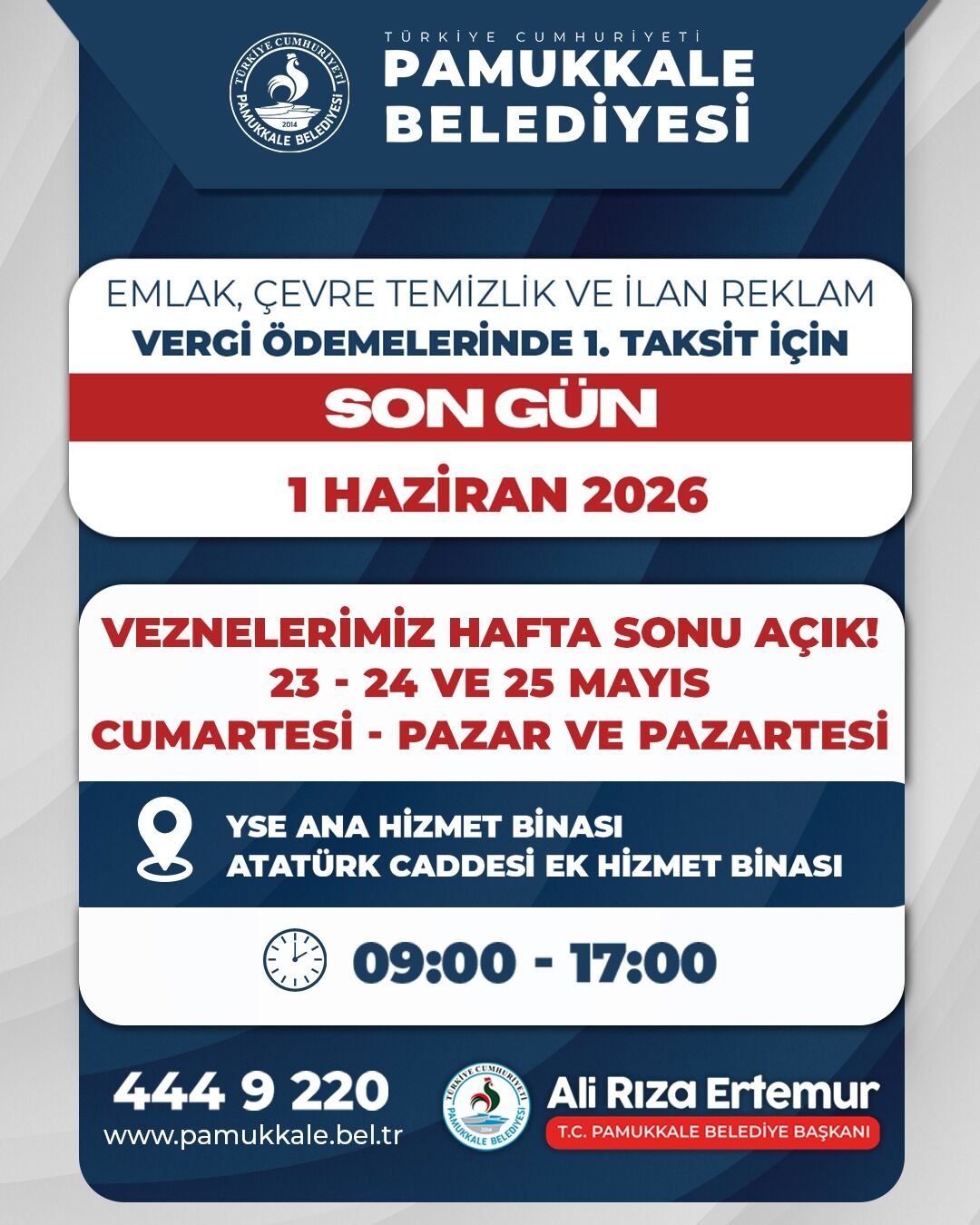23 24 25 Mayıs Vezne