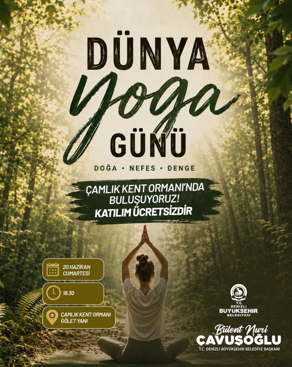 Büyükşehir’den Yoga Buluşmasına Davet