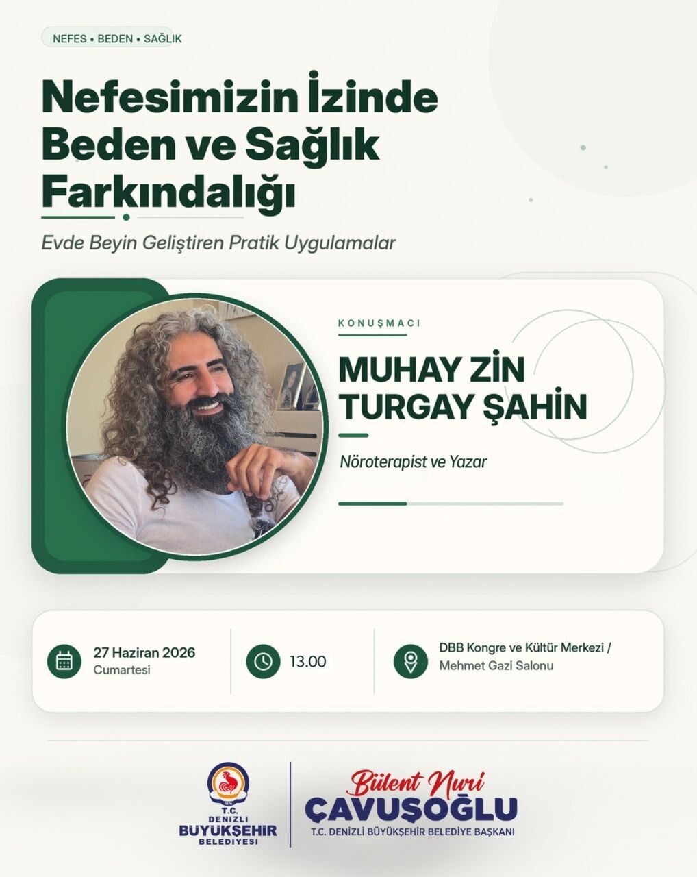 Denizli Büyükşehir’den Sağlıklı Yaşama Nefes Olacak Söyleşi