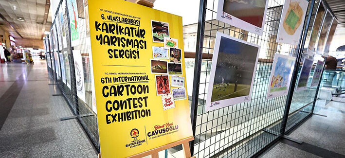 Uluslararası Karikatür Sergisi Otogarda Sanatseverlerle Buluştu (3)
