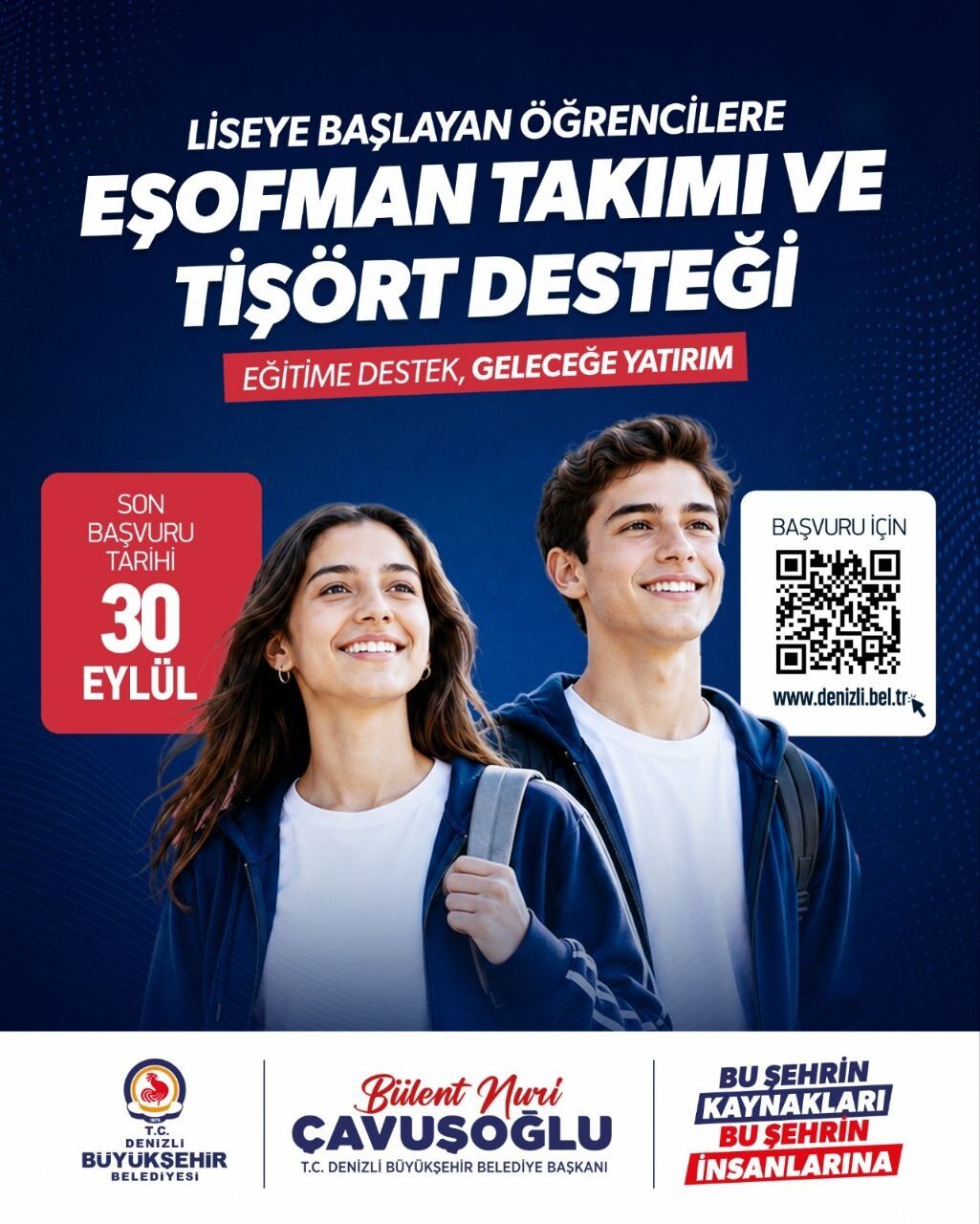 Denizli Büyükşehir’den Lise Yolculuğuna Destek