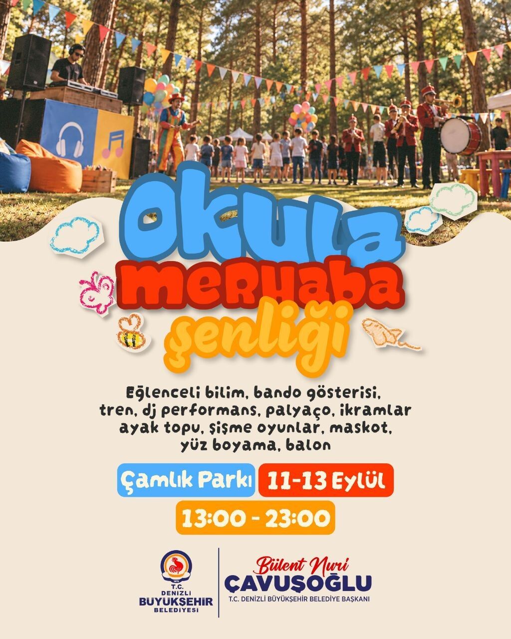 Denizli Büyükşehir’den “Okula Merhaba Şenliği” (1)