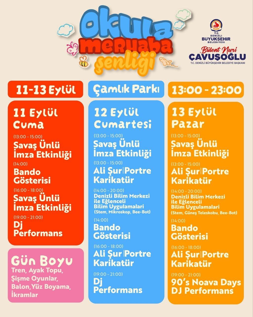 Denizli Büyükşehir’den “Okula Merhaba Şenliği” (2)