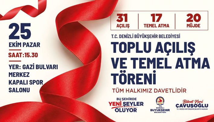 Denizli Büyükşehir’den 16,2 Milyar Tl’lik Yatırım Hamlesi