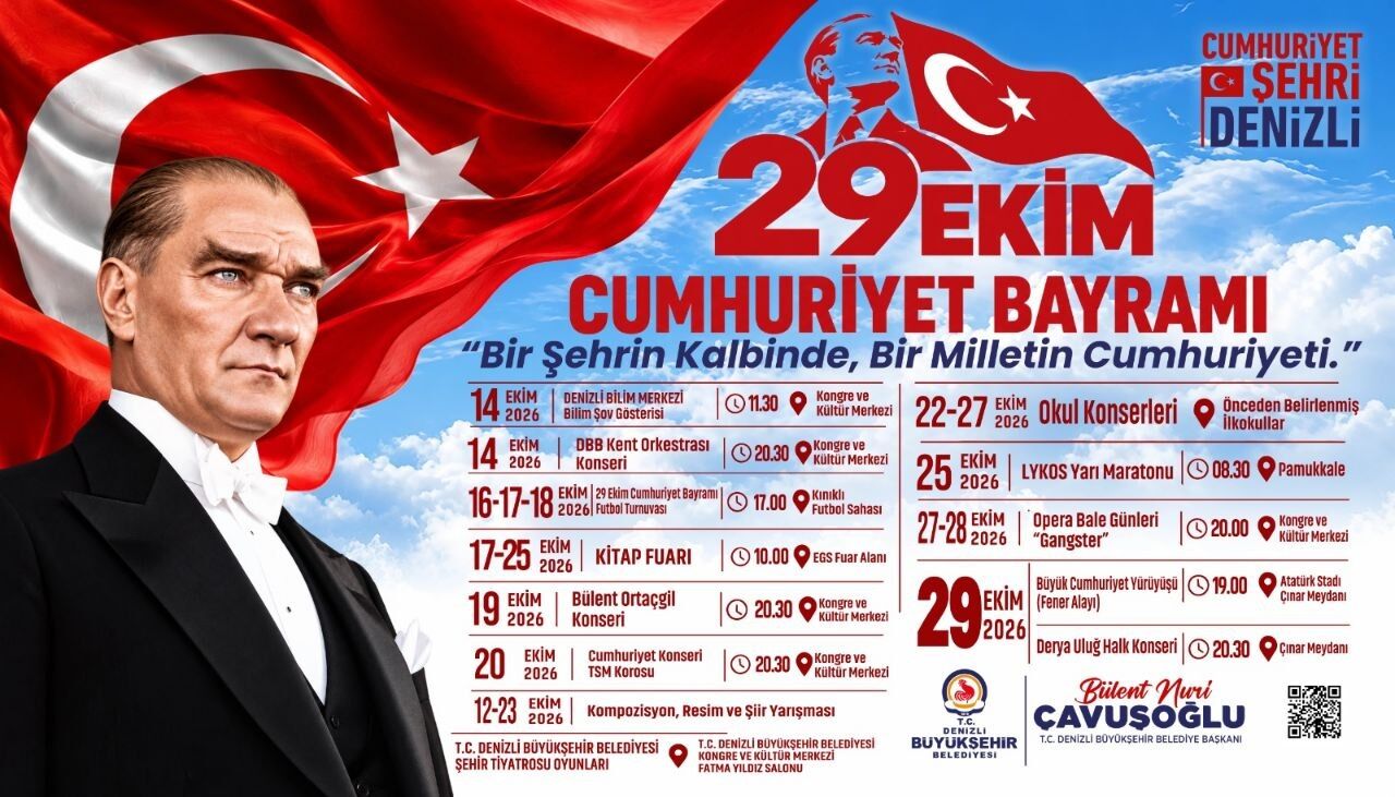 Denizli Büyükşehir’den Cumhuriyet’in 103. Yılına Özel Kutlama (1)